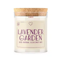 Świeca z drewnianym trzaskającym knotem - Lavender Garden 160 g PL