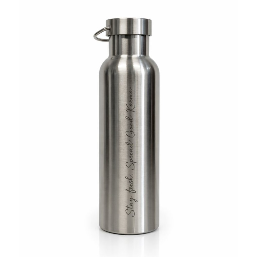 Stylová lahev na vodu GOODIE – Silver - 750 ml
