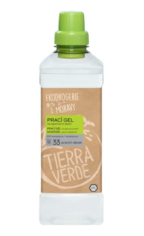 Tierra Verde - Prací gel na sportovní textil s BIO eukalyptovou silicí (lahev 1 l) CZ