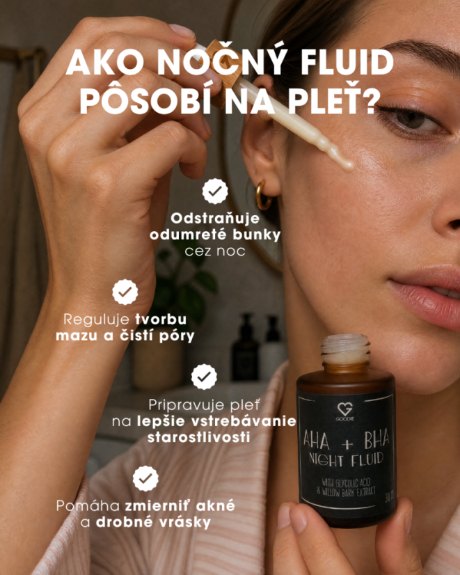 AHA + BHA Noční fluid s kyselinou glykolovou a extraktem z vrbové kůry 30 ml SK