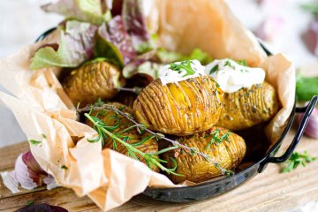 Pečené hasselback brambory